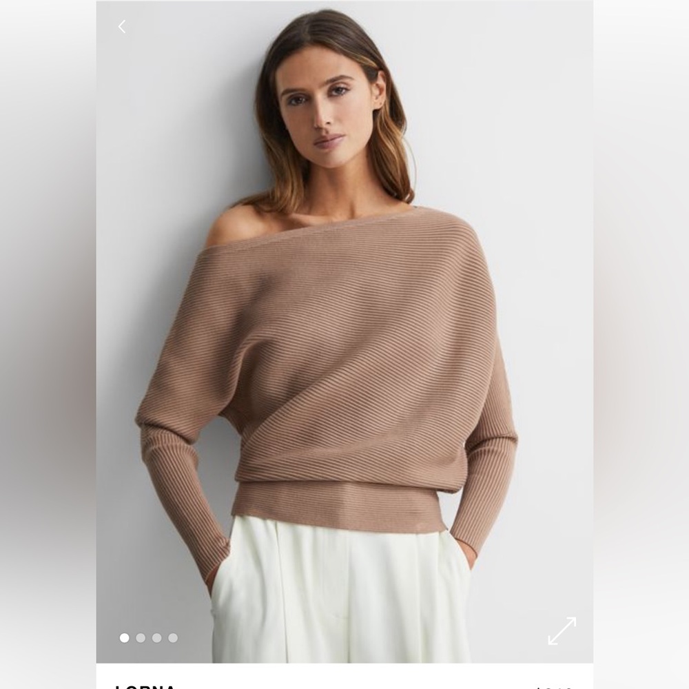 Reiss
Women's Lorna Draped One Shoulder Blouse size ：M